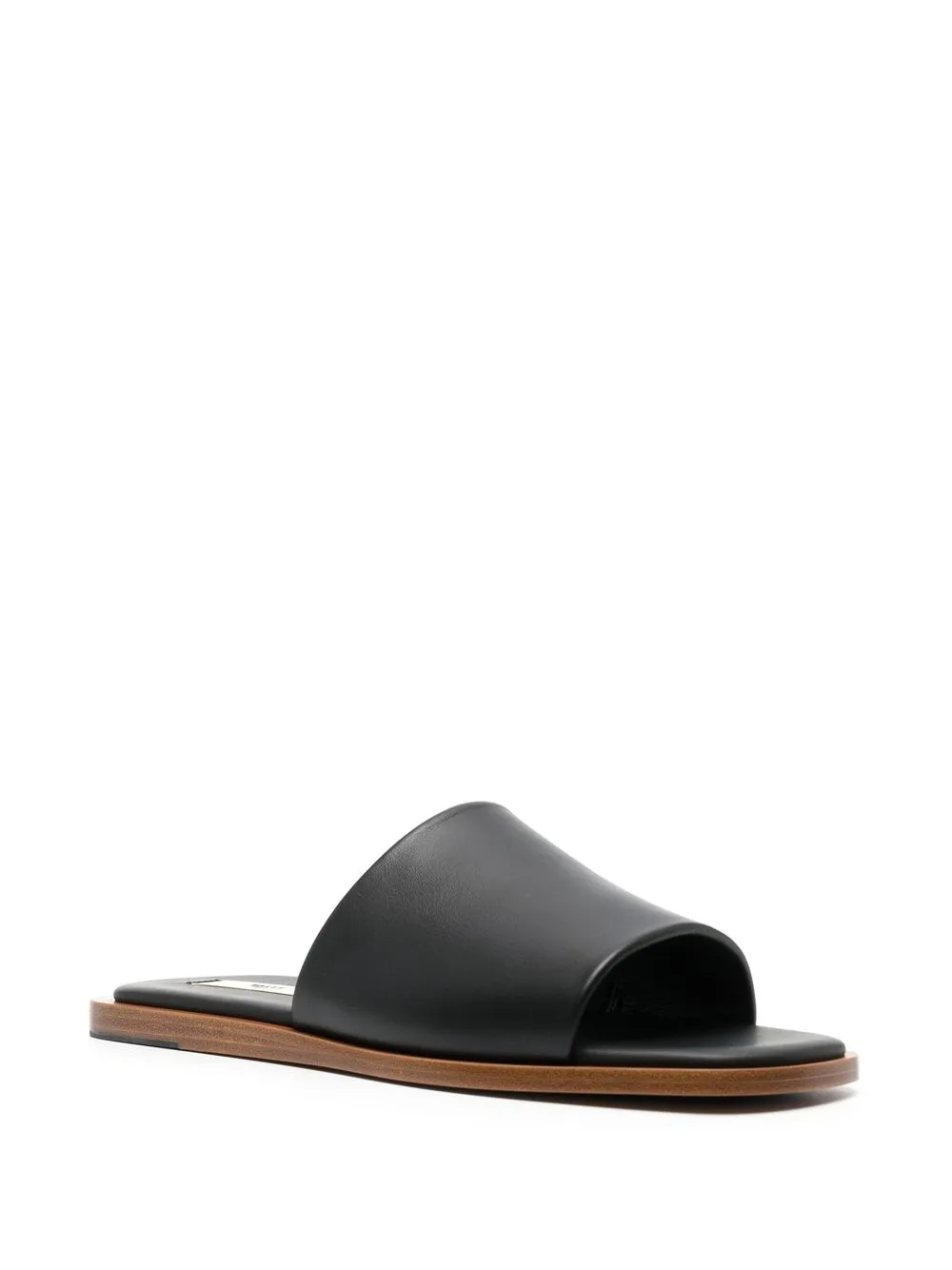 Men Bally Open-toe Leather Slides 4 Men Bally Open-toe Leather Slides - Image 2