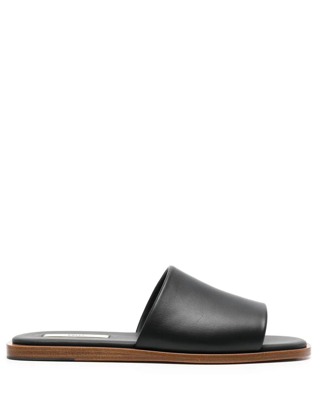 Men Bally Open-toe Leather Slides 3 Men Bally Open-toe Leather Slides