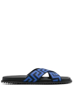 Men Versace Logo-print Open-toe Slides