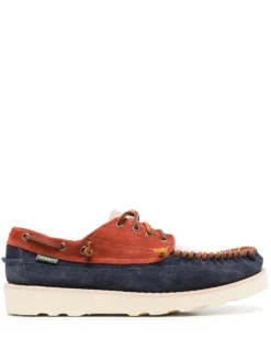 Men Sebago Colour-block Suede Boat Shoes