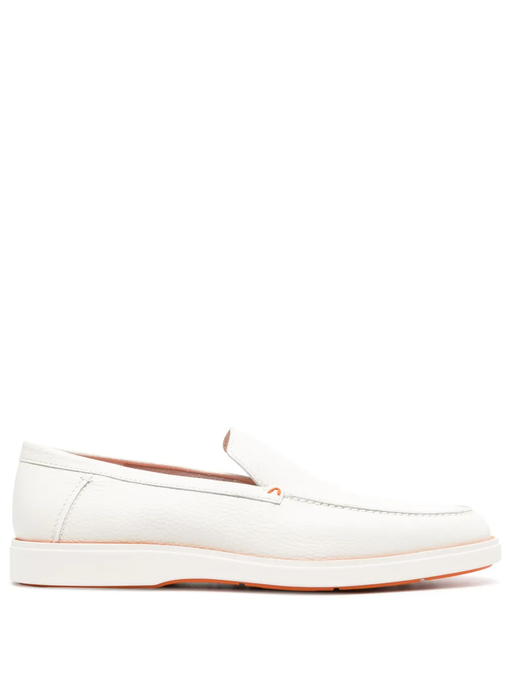 Men Santoni Contrast-stitch Leather Loafers 3 Men Santoni Contrast-stitch Leather Loafers