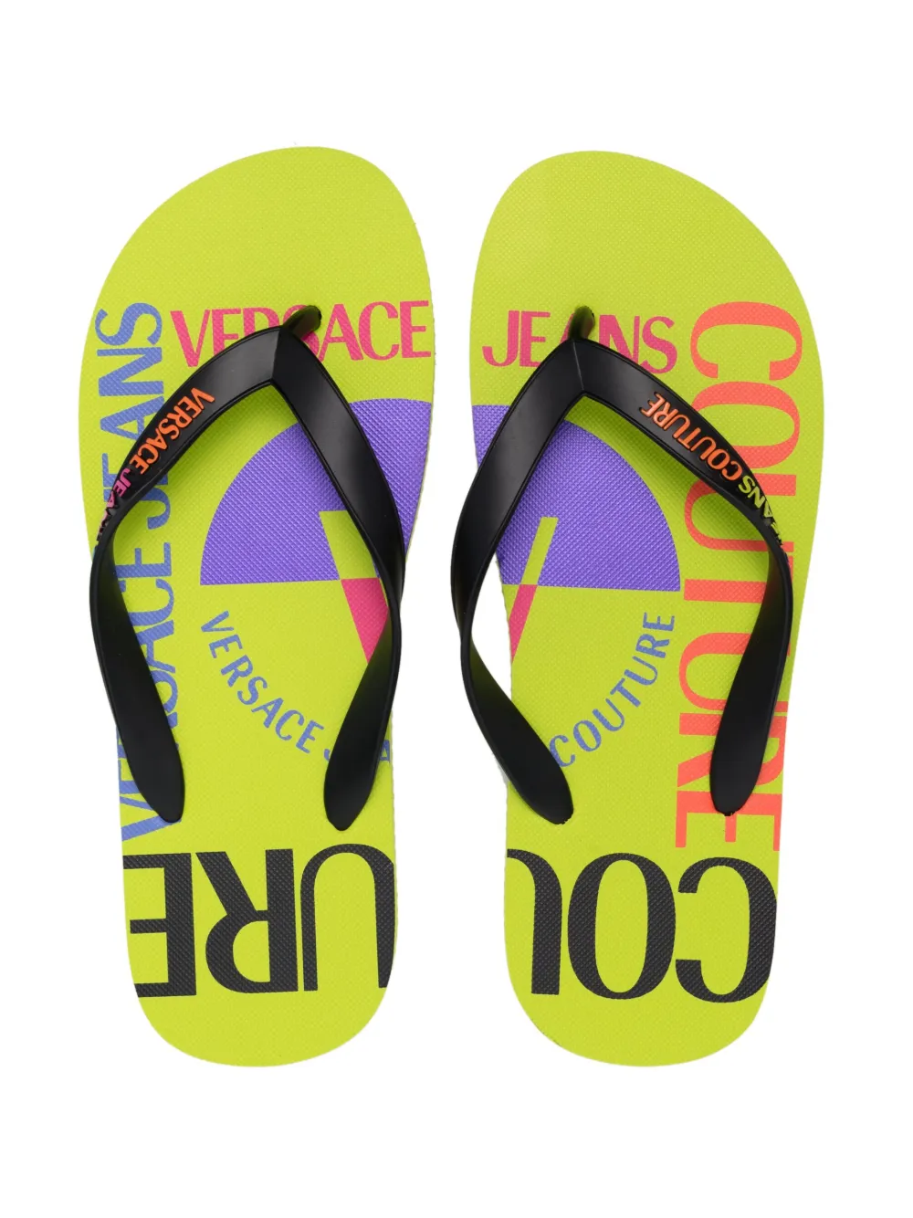 Men Versace Jeans Couture Logo-embossed Flip Flops 6 Men Versace Jeans Couture Logo-embossed Flip Flops - Image 4