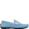 Men Emporio Armani Flocked-logo Driving Loafers