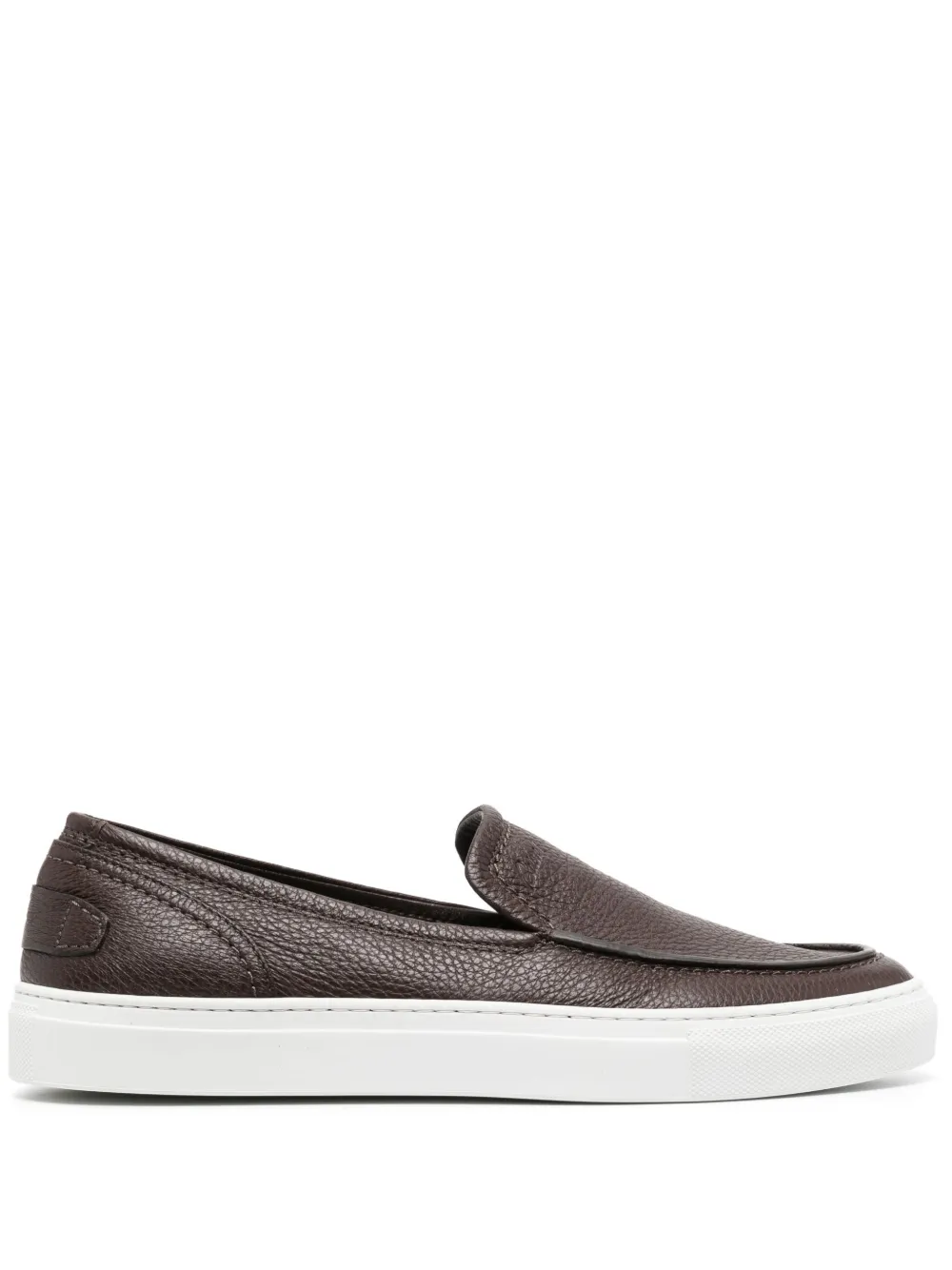 Men Brioni Slip-on Leather Loafers 3 Men Brioni Slip-on Leather Loafers