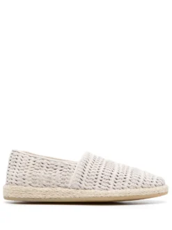 Men Officine Creative Interwoven Leather Espadrilles
