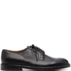 Men Doucal&apos;s Pebbled-leather Derby Shoes